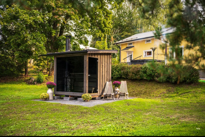 saunas infrarouges exterieur, sauna jardin, sauna exterieur